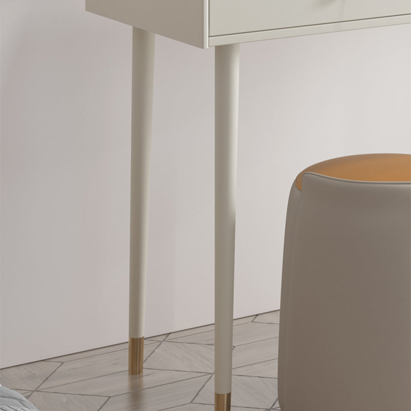 Bedroom Contemporary Storage Box 2-Drawer Cream Vanity Dressing Table Clearhalo 'Bedroom Furniture' 'furn' 'furn_makeup_vanities' 'Furniture' 'Makeup Vanities' 'makeup_vanities' 5552347