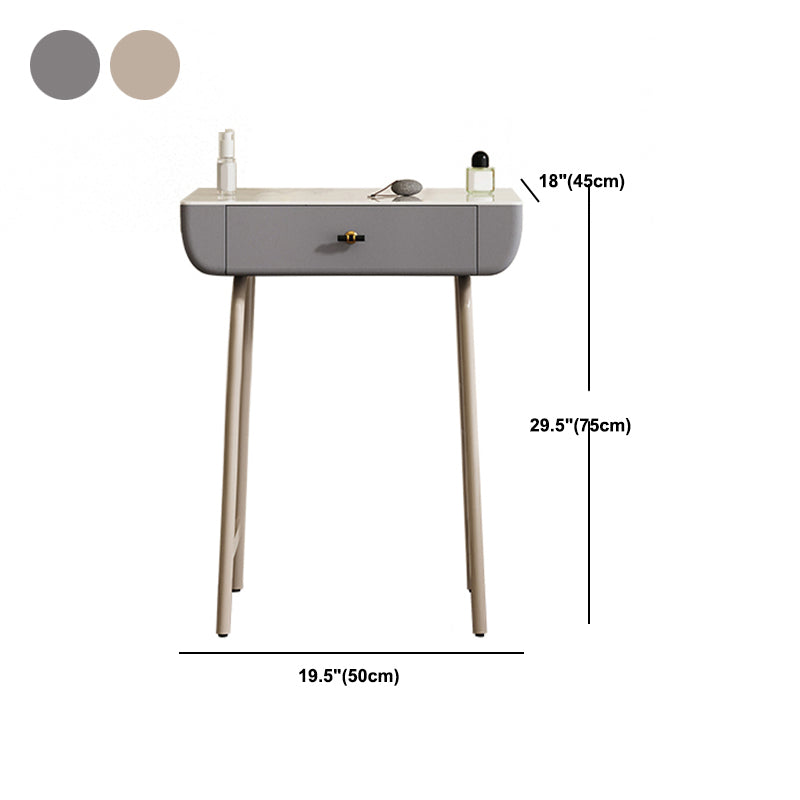 Glamholz/ Marmor mit Schubladen -Waschtisch und Stuhlset für Schlafzimmer