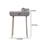 Glamholz/ Marmor mit Schubladen -Waschtisch und Stuhlset für Schlafzimmer