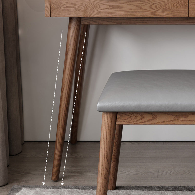 Traditional Wooden Makeup Vanity Set With Drawer for Bedroom Clearhalo 'Bedroom Furniture' 'furn' 'furn_makeup_vanities' 'Furniture' 'Makeup Vanities' 'makeup_vanities' 5552396