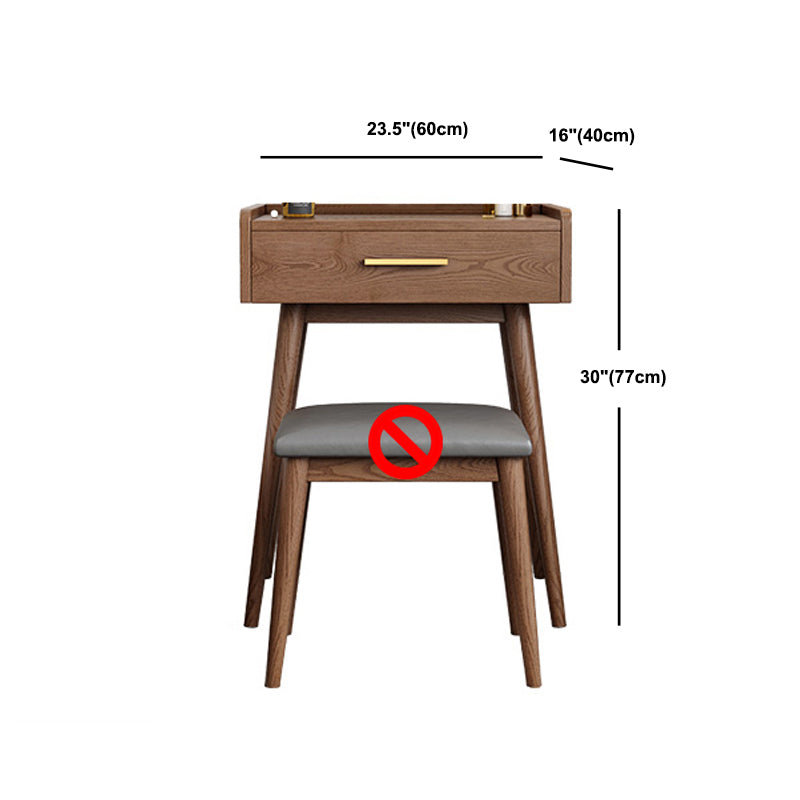 Traditional Wooden Makeup Vanity Set With Drawer for Bedroom Clearhalo 'Bedroom Furniture' 'furn' 'furn_makeup_vanities' 'Furniture' 'Makeup Vanities' 'makeup_vanities' 5552401