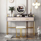 Bedroom Glam 2-Drawer Standing Storage Box Vanity Dressing Table Clearhalo 'Bedroom Furniture' 'furn' 'furn_makeup_vanities' 'Furniture' 'Makeup Vanities' 'makeup_vanities' 5552434