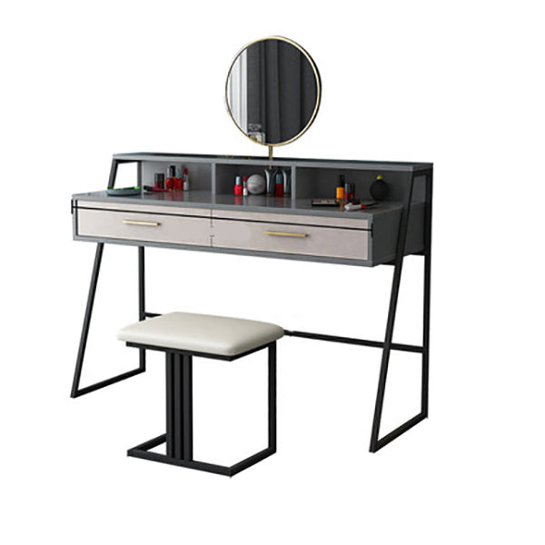 Bedroom Glam 2-Drawer Standing Storage Box Vanity Dressing Table Clearhalo 'Bedroom Furniture' 'furn' 'furn_makeup_vanities' 'Furniture' 'Makeup Vanities' 'makeup_vanities' 5552436