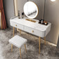 Glam Marble Makeup Vanity Set With Drawer for Bedroom in White Clearhalo 'Bedroom Furniture' 'furn' 'furn_makeup_vanities' 'Furniture' 'Makeup Vanities' 'makeup_vanities' 5552448
