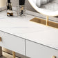 Glam Marble Makeup Vanity Set With Drawer for Bedroom in White Clearhalo 'Bedroom Furniture' 'furn' 'furn_makeup_vanities' 'Furniture' 'Makeup Vanities' 'makeup_vanities' 5552459