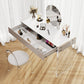 Contemporary Wood/Marble Make-up Vanity With Drawer for Bedroom