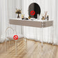 Contemporary Wood/Marble Make-up Vanity With Drawer for Bedroom