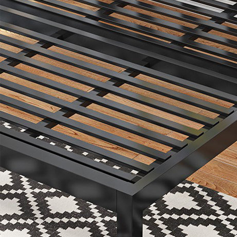 Modernismus Spindelbett mit Kopfteil und Fußboden Metall Bettrahmen