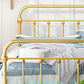 Modernism Open-Frame Bed with Headboard 47.24" Metal Bed Frame Clearhalo 'Bedroom Furniture' 'Beds' 'furn' 'furn_beds' 'Furniture' 5552648