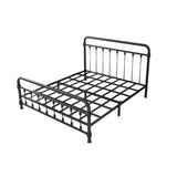 Modernism Metal Bed Frame with Headboard and Footboard 43.3" Bed Frame Clearhalo 'Bedroom Furniture' 'Beds' 'furn' 'furn_beds' 'Furniture' 5552697
