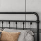 Modernism Metal Bed Frame with Headboard and Footboard 43.3" Bed Frame Clearhalo 'Bedroom Furniture' 'Beds' 'furn' 'furn_beds' 'Furniture' 5552698