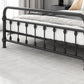 Modernism Metal Bed Frame with Headboard and Footboard 43.3" Bed Frame Clearhalo 'Bedroom Furniture' 'Beds' 'furn' 'furn_beds' 'Furniture' 5552700