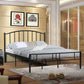 Arched Open-Frame Metal Bed 41" H Bed With Headboard and Footboard Black Clearhalo 'Bedroom Furniture' 'Beds' 'furn' 'furn_beds' 'Furniture' 5552727