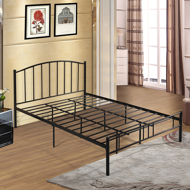 Arched Open-Frame Metal Bed 41" H Bed With Headboard and Footboard Clearhalo 'Bedroom Furniture' 'Beds' 'furn' 'furn_beds' 'Furniture' 5552729