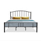 Arched Open-Frame Metal Bed 41" H Bed With Headboard and Footboard Clearhalo 'Bedroom Furniture' 'Beds' 'furn' 'furn_beds' 'Furniture' 5552730