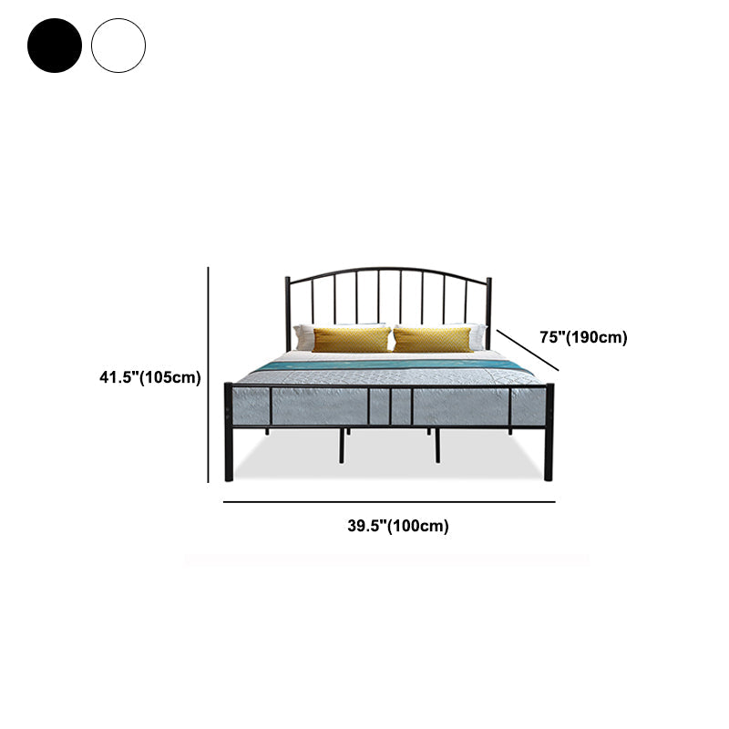 Arched Open-Frame Metal Bed 41" H Bed With Headboard and Footboard Clearhalo 'Bedroom Furniture' 'Beds' 'furn' 'furn_beds' 'Furniture' 5552736