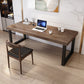 Industrial Rectangular Writing Desk Solid Wood Sled Office Desk 78.7"L x 23.6"W x 29.5"H Clearhalo 'furn' 'furn_office_desk' 'Furniture' 'Office Desks' 'Office Furniture' 'office_desk' 5552744