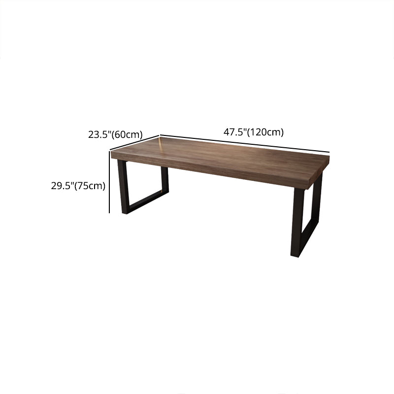Industrial Rectangular Writing Desk Solid Wood Sled Office Desk Clearhalo 'furn' 'furn_office_desk' 'Furniture' 'Office Desks' 'Office Furniture' 'office_desk' 5552750
