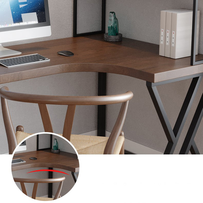 Distanta da ufficio industriale a forma di asilo tavolo da scrittura fissa in legno massiccio