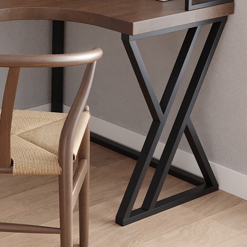 Distanta da ufficio industriale a forma di asilo tavolo da scrittura fissa in legno massiccio