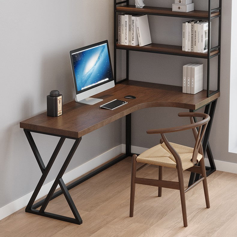 Distanta da ufficio industriale a forma di asilo tavolo da scrittura fissa in legno massiccio