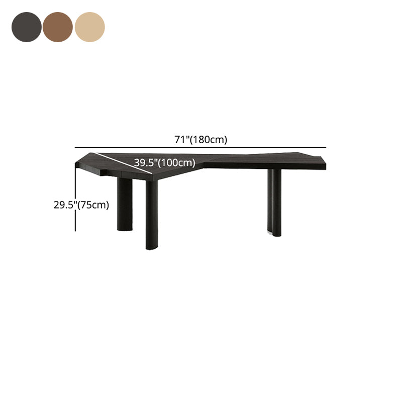 Mesa de trabajo industrial de madera sólida Tabla de escritura fija