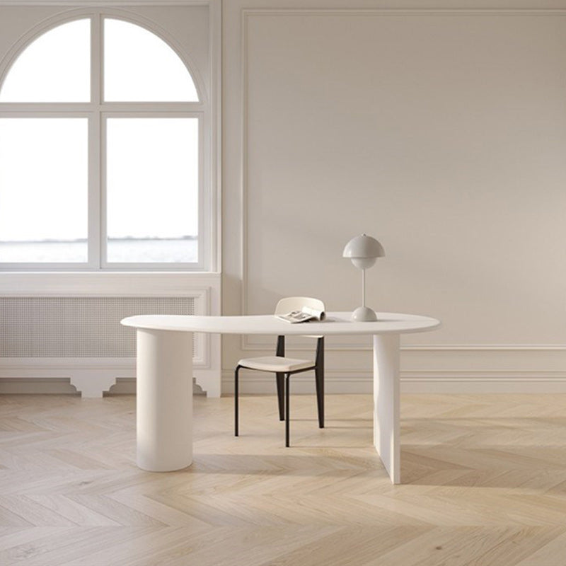 Banco di ufficio industriale in legno massiccio tavolo di lavoro fisso