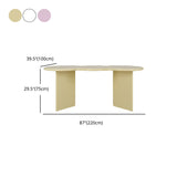 Mesa de reunión de la oficina de forma gratuita escritorio de oficina de madera maciza industrial