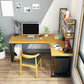 L-Shaped Office Desk Solid Wood Study Room and Office Writing Desk with Shelf Clearhalo 'furn' 'furn_office_desk' 'Furniture' 'Office Desks' 'Office Furniture' 'office_desk' 5553086