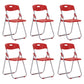 Modern Metal and Plastic Desk Chair with Low Back Home Office Chair Red 6 Piece Set Clearhalo 'furn' 'furn_office_chair' 'Furniture' 'Office Chairs' 'Office Furniture' 'office_chair' 5553095