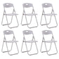 Modern Metal and Plastic Desk Chair with Low Back Home Office Chair Gray-White 6 Piece Set Clearhalo 'furn' 'furn_office_chair' 'Furniture' 'Office Chairs' 'Office Furniture' 'office_chair' 5553102