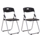 Modern Metal and Plastic Desk Chair with Low Back Home Office Chair Black 2 Piece Set Clearhalo 'furn' 'furn_office_chair' 'Furniture' 'Office Chairs' 'Office Furniture' 'office_chair' 5553103