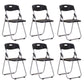 Modern Metal and Plastic Desk Chair with Low Back Home Office Chair Black 6 Piece Set Clearhalo 'furn' 'furn_office_chair' 'Furniture' 'Office Chairs' 'Office Furniture' 'office_chair' 5553108
