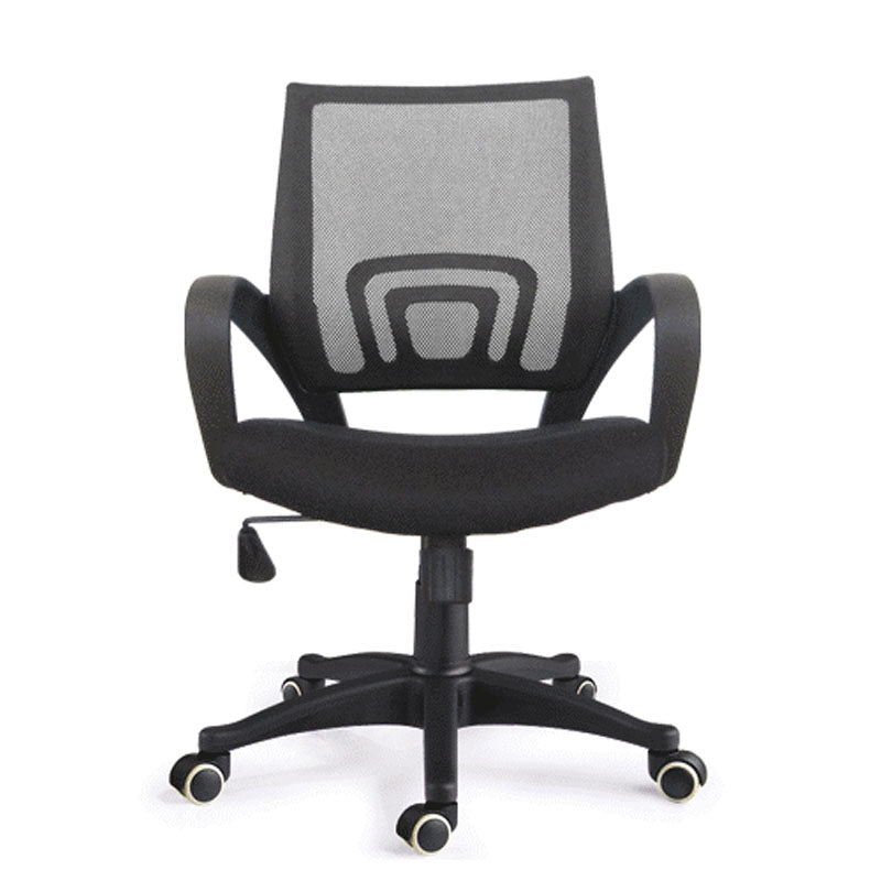 Modern Plastic and Mesh Desk Chair Mid Back Home Office Chair Clearhalo 'furn' 'furn_office_chair' 'Furniture' 'Office Chairs' 'Office Furniture' 'office_chair' 5553127