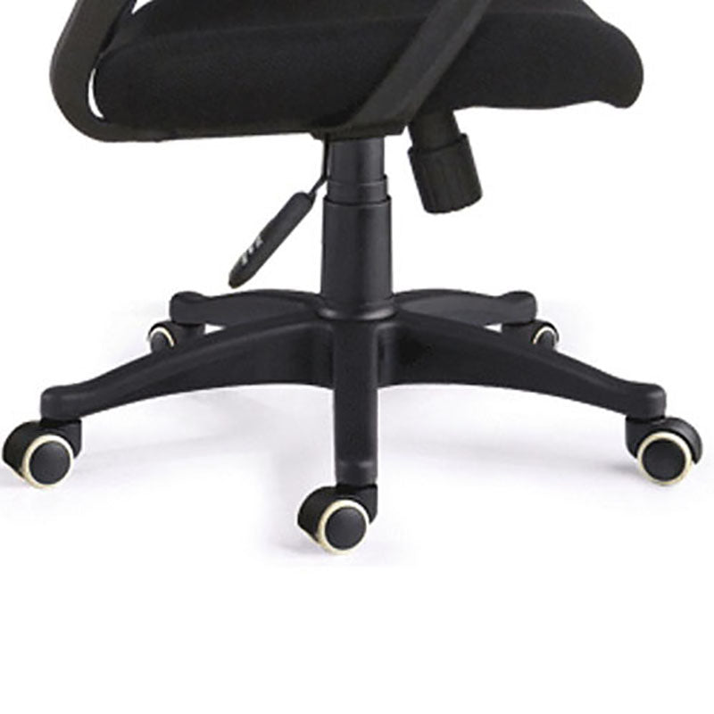 Modern Plastic and Mesh Desk Chair Mid Back Home Office Chair Clearhalo 'furn' 'furn_office_chair' 'Furniture' 'Office Chairs' 'Office Furniture' 'office_chair' 5553134