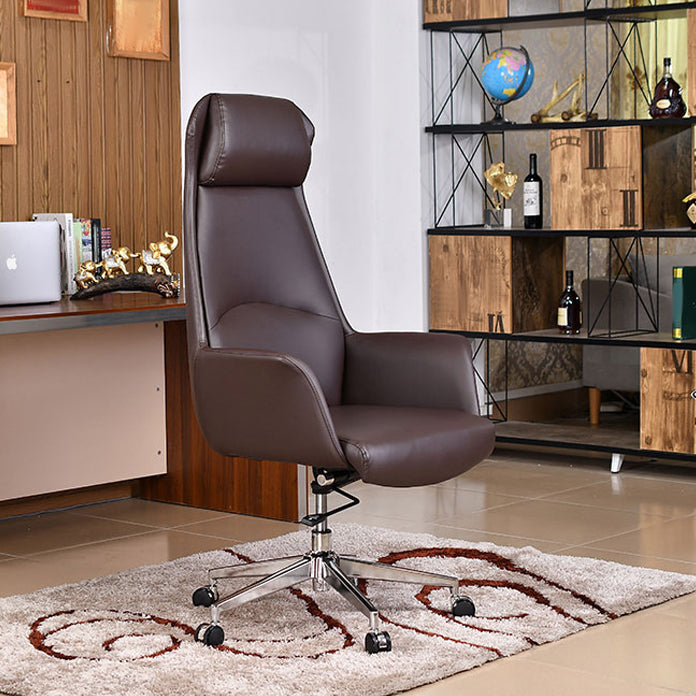 モダンレザーエグゼクティブチェアハイバックチルトメカニズムオフィスチェア