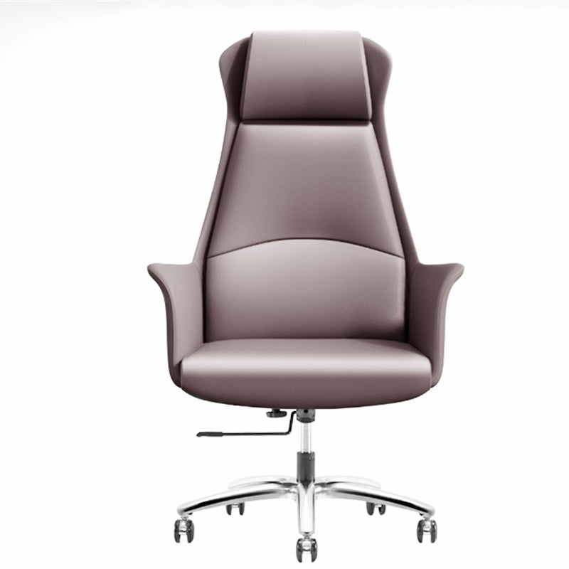 モダンレザーエグゼクティブチェアハイバックチルトメカニズムオフィスチェア