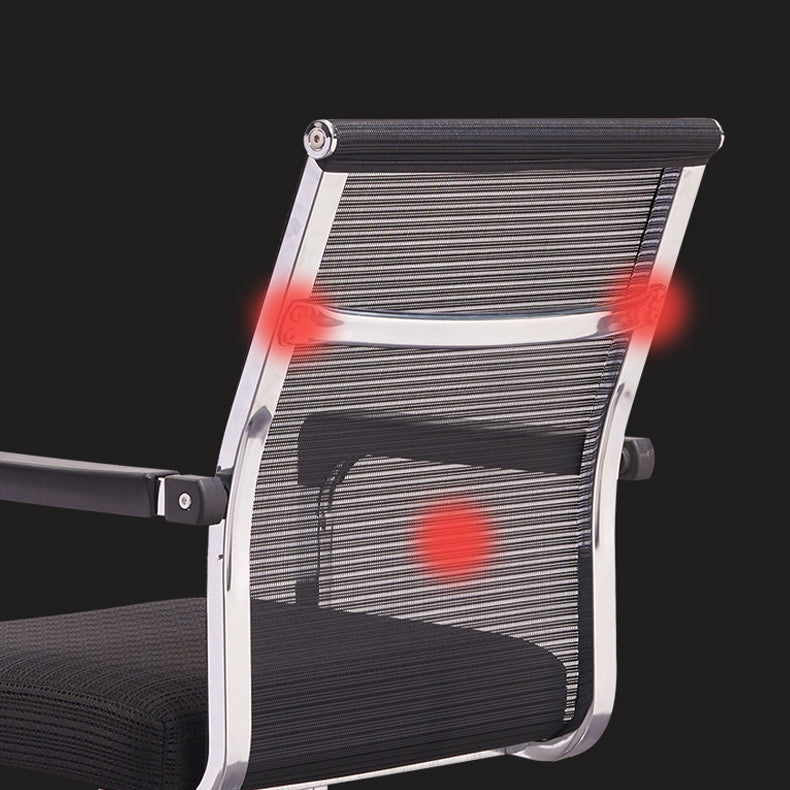 Ergonomische gaas de bureau stoel vaste arm bureaustoel voor thuiskantoor