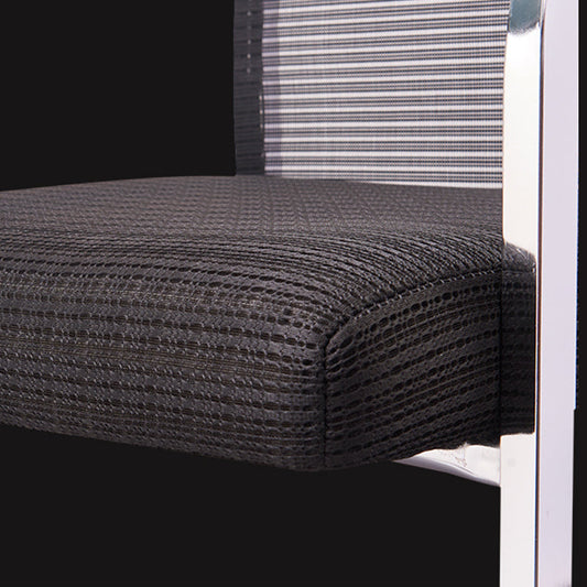 Silla de escritorio de malla ergonómica silla de oficina de brazo fijo para la oficina en casa