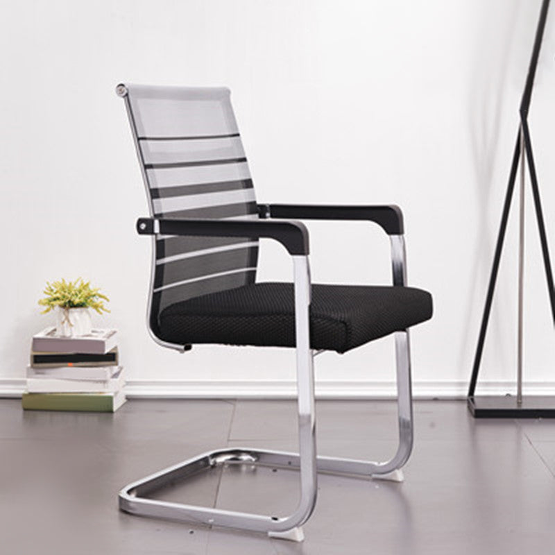 Ergonomische gaas de bureau stoel vaste arm bureaustoel voor thuiskantoor