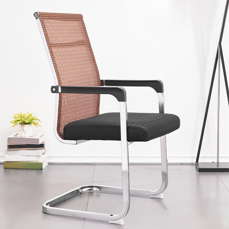 Ergonomische gaas de bureau stoel vaste arm bureaustoel voor thuiskantoor