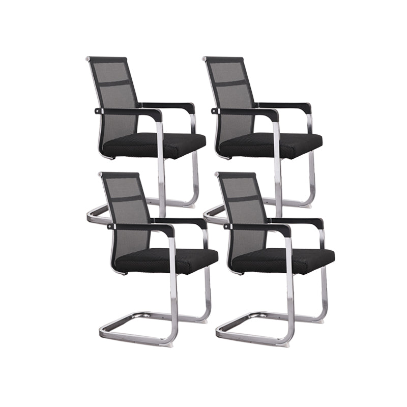 Ergonomische gaas de bureau stoel vaste arm bureaustoel voor thuiskantoor