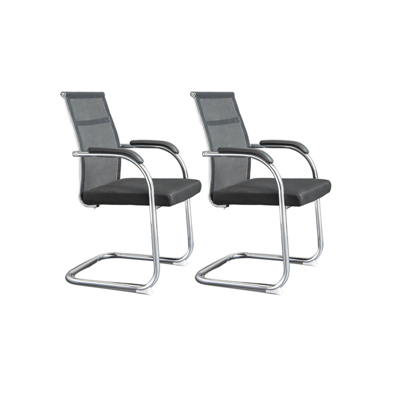 Ergonomische gaas de bureau stoel vaste arm bureaustoel voor thuiskantoor