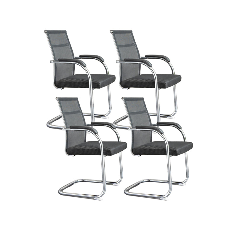 Ergonomische gaas de bureau stoel vaste arm bureaustoel voor thuiskantoor