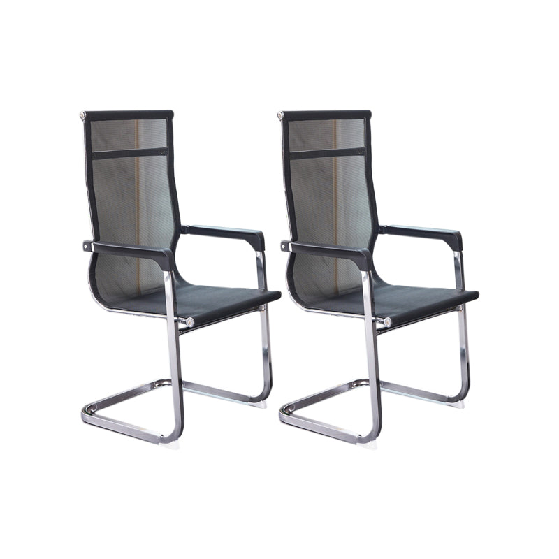 Ergonomische gaas de bureau stoel vaste arm bureaustoel voor thuiskantoor