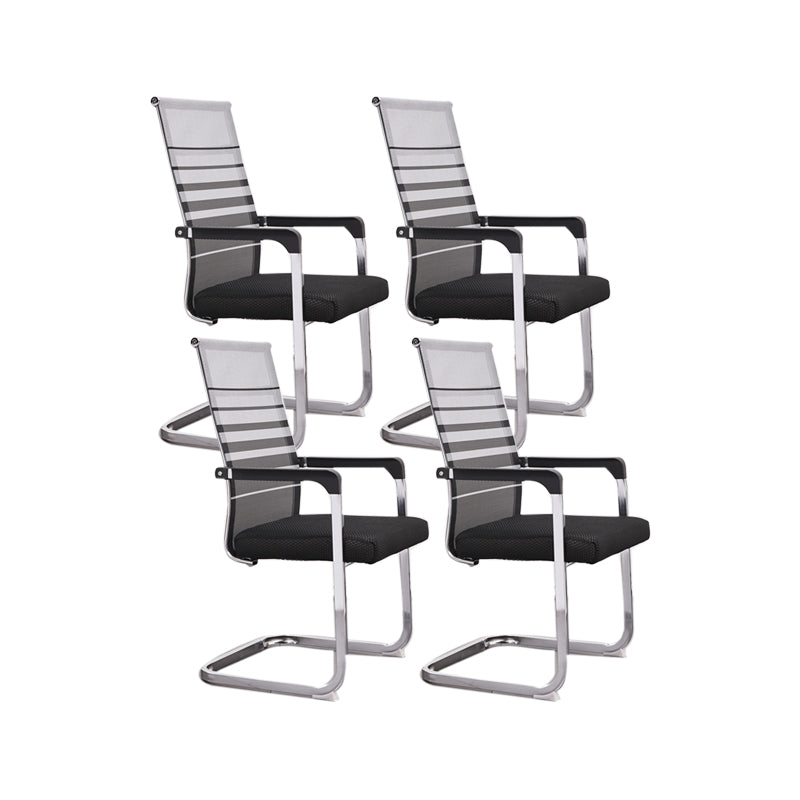 Ergonomische gaas de bureau stoel vaste arm bureaustoel voor thuiskantoor