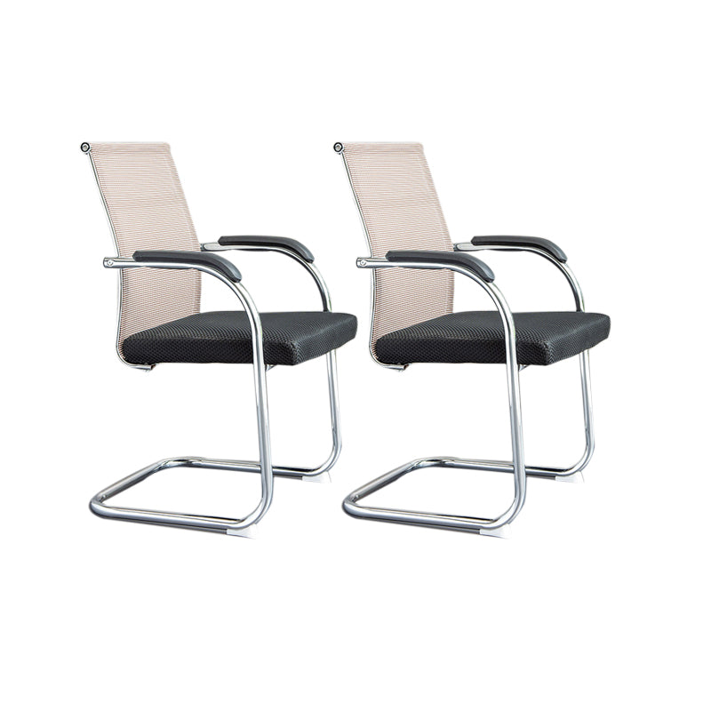 Ergonomische gaas de bureau stoel vaste arm bureaustoel voor thuiskantoor