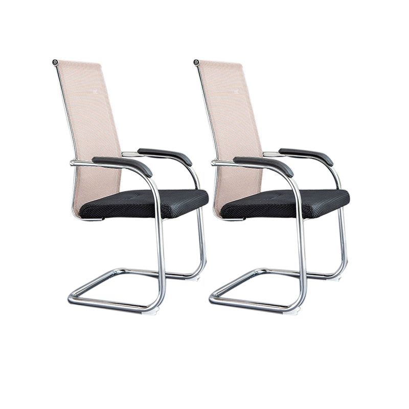 Ergonomische gaas de bureau stoel vaste arm bureaustoel voor thuiskantoor