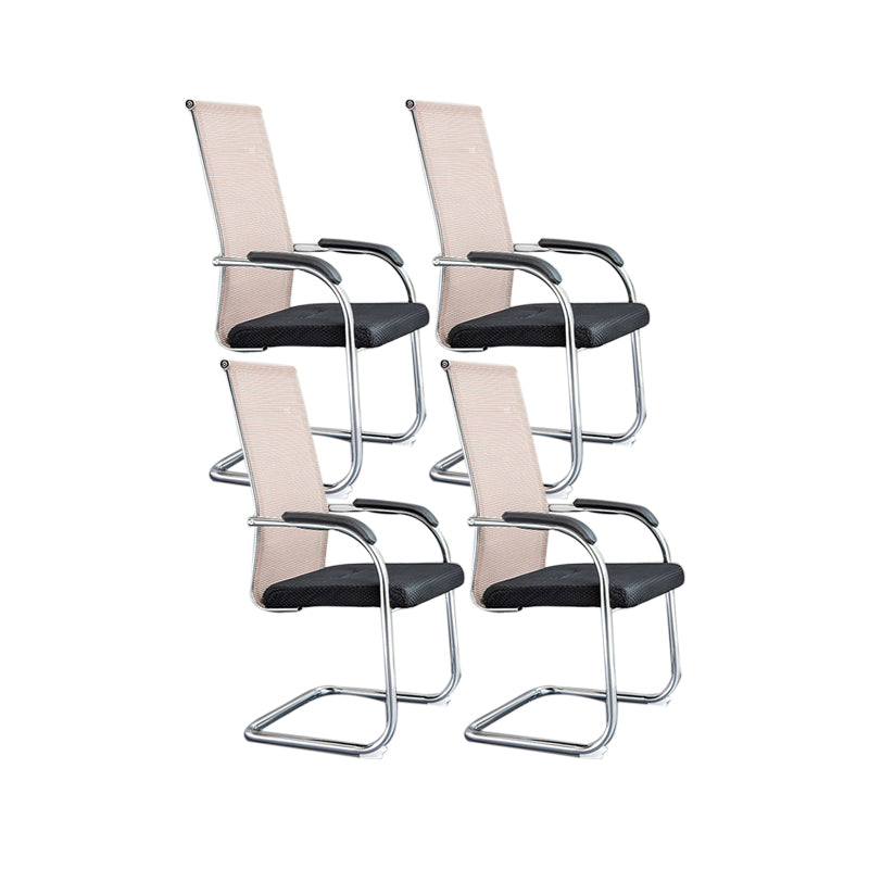 Ergonomische gaas de bureau stoel vaste arm bureaustoel voor thuiskantoor