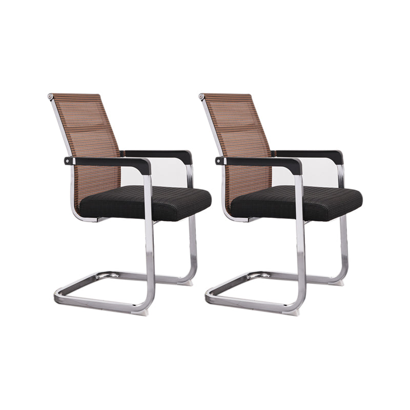 Ergonomische gaas de bureau stoel vaste arm bureaustoel voor thuiskantoor